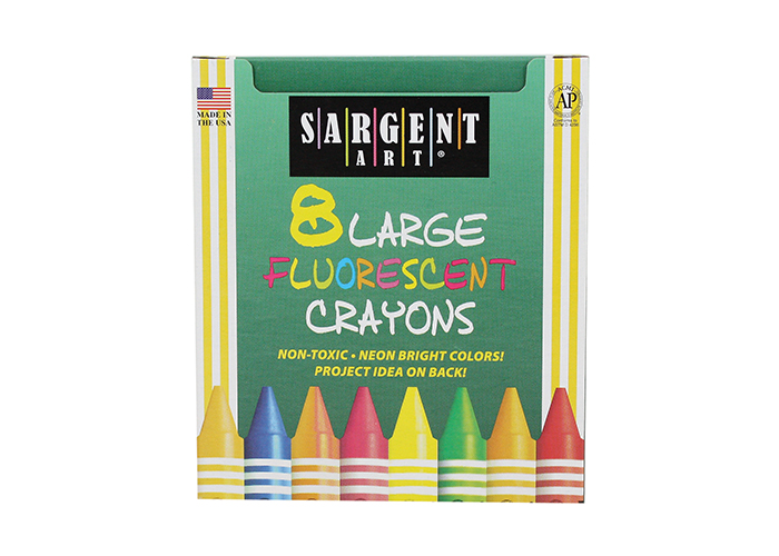 Sargent Art Inc. Big Ones Washable 8Ct Crayons (MADE IN USA)- 2 Packs!! 