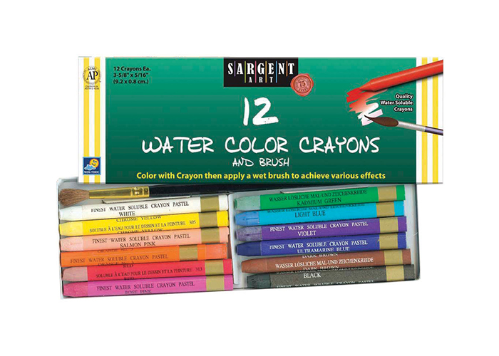 Crayons Watercolor/12 Pk (SAR 22-1112)
