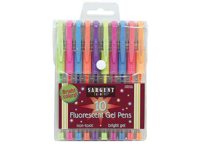 Glitter Gel Pens 10-pack - Sargent Art - Stuff2Color