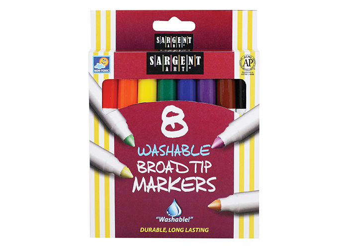  Sargent Art 97-0505 5ct Classic Fabric Paint Pens, 5 Color Set