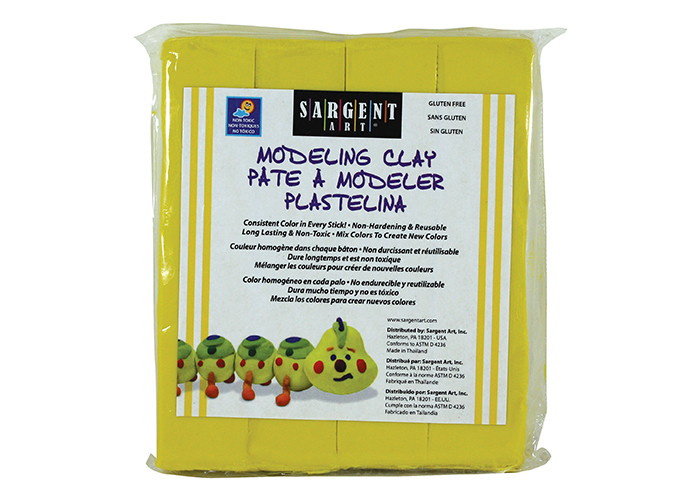 Sargent Art Plastilina Modeling Clay, White, 2 Pound,  Non-Hardening, Long Lasting & Non-Toxic, Great for Kids, Beginners, and  Artists