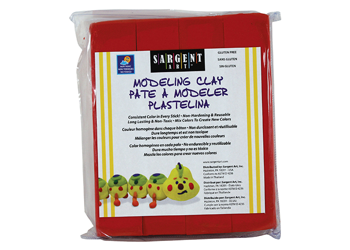 Modeling Clay Red 4Pk (SAR 22-4020)