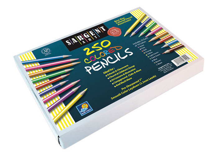 Sargent Art 22-7206 Triangle Colored Pencils 12 Count 