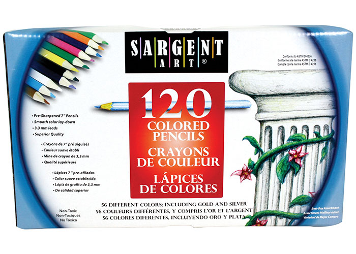  Sargent Art Set of 72 Different Colored Pencils, Artist  Quality, Writing, Drawing, Illustration, Non-Toxic