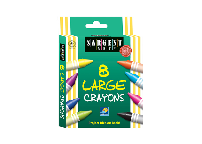 Sargent Art Inc. Big Ones Washable 8Ct Crayons (MADE IN USA)- 2