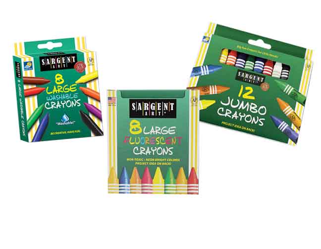 TeachersParadise - Sargent Art® Twist-Up Crayons, 16 Colors Per Pack, 6  Packs - SAR550981-6