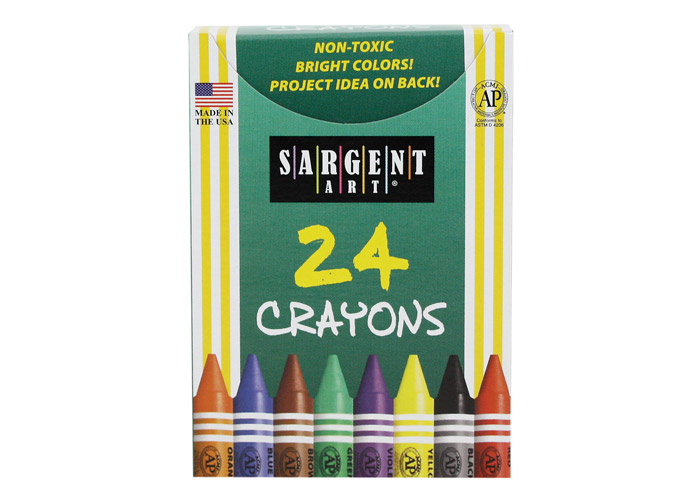 Tuck Box Sargent Art 22-0534 24-Crayons 