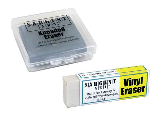 Sargent Art Vinyl Erasers Class Pack, 20 per Pack, 6 Packs