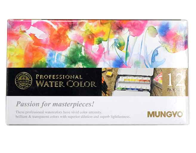 Mungyo Sargent Art 32-6048 Artist Quality 48ct Professional Watercolor Set