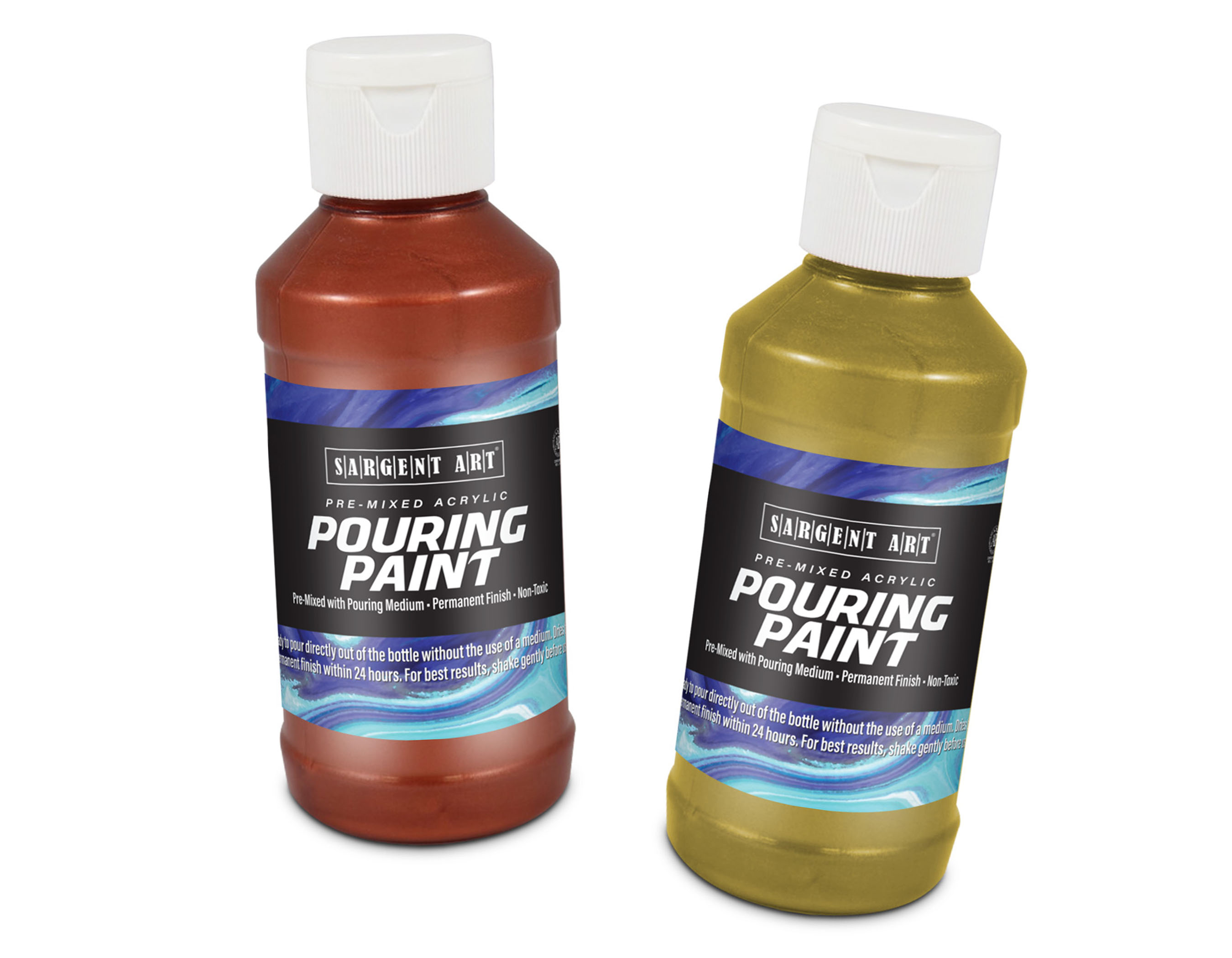 Sargent Art ® Pre-Mixed Acrylic Metallic Pouring Paints
