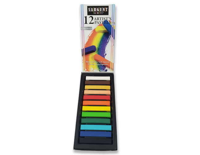 Crayons Sargent Pastel/12 Pk (22-4112)